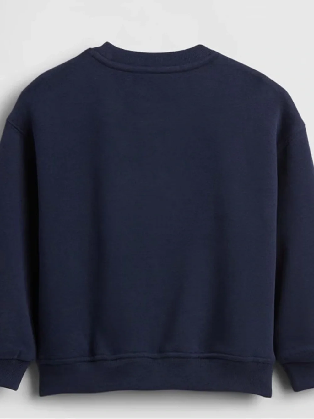 GAP Navy Crewneck Sweatshirt with Small Gold Bear Patch